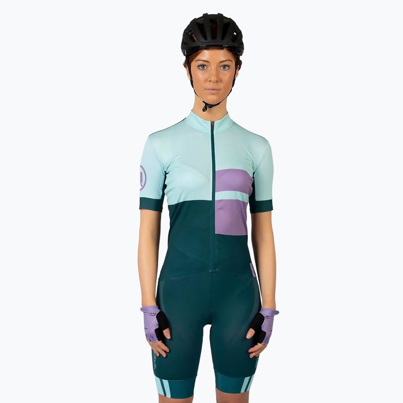 Дамска колоездачна тениска Endura FS260 Print S/S violet 2