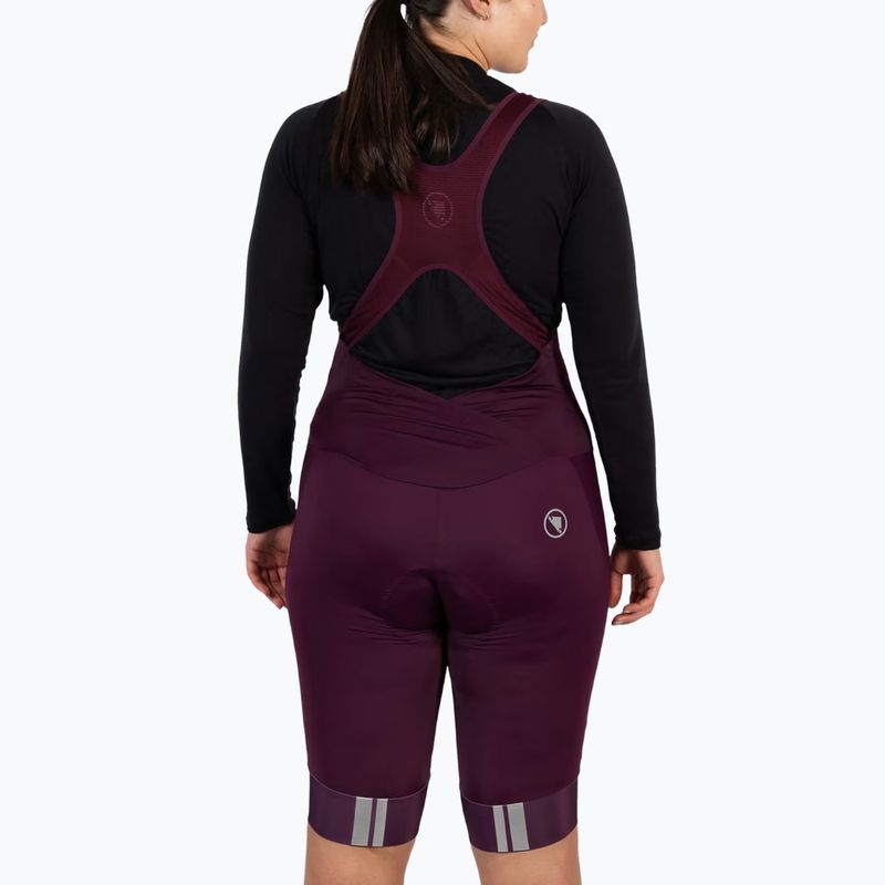 Дамски къси панталони за колоездене Endura FS260-Pro DS Bibshort aubergine 2