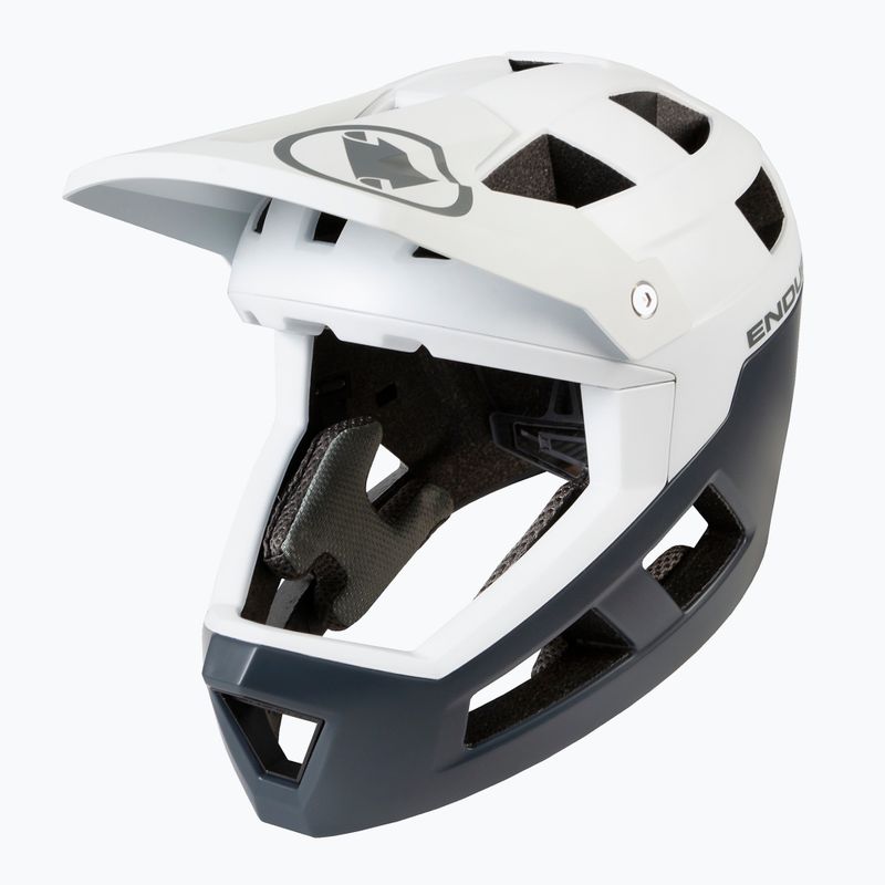 Endura Singletrack Full Face MIPS каска за велосипед бяла