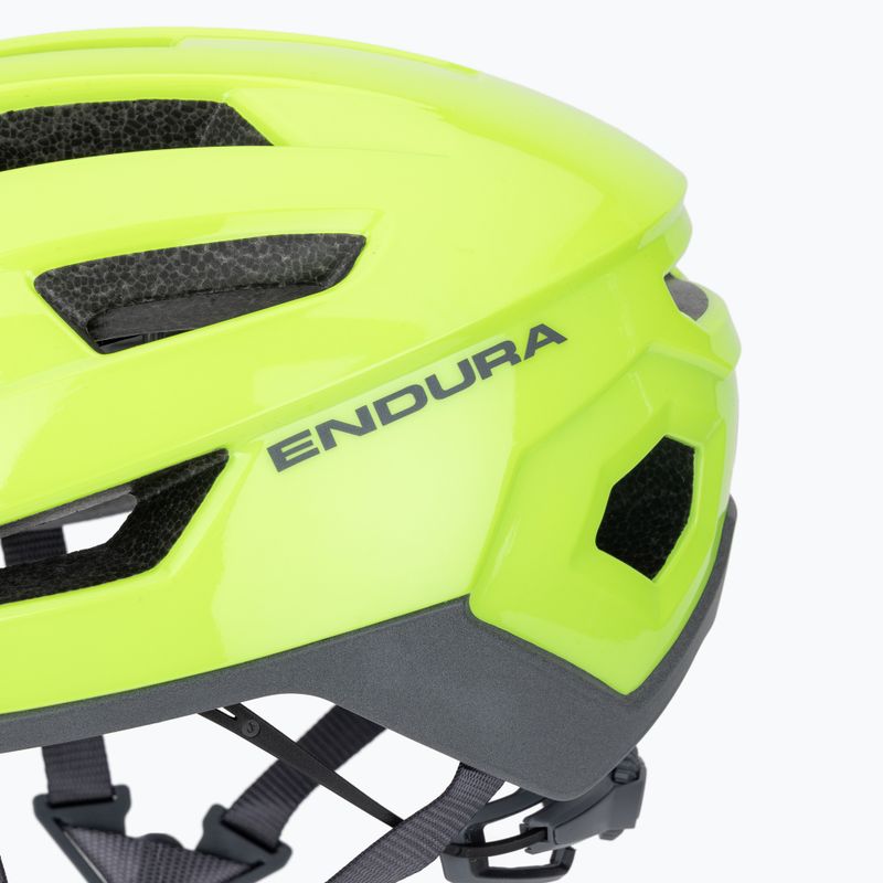 Каска за велосипед Endura Xtract hi-viz жълта 7