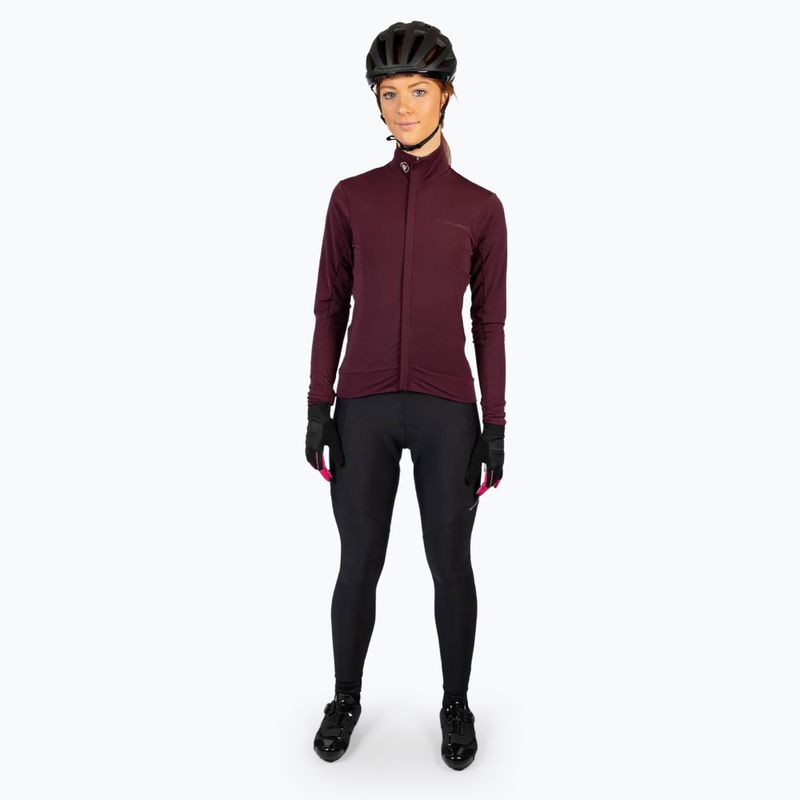 Дамска колоездачна блуза с дълъг ръкав Endura Xtract Roubaix aubergine 2