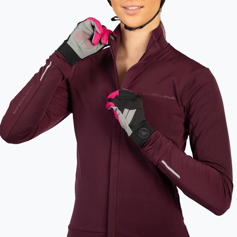 Дамска колоездачна блуза с дълъг ръкав Endura Xtract Roubaix aubergine 5