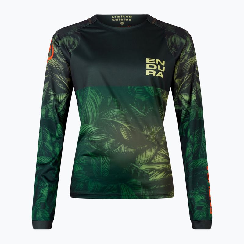 Дамска колоездачна блуза с дълъг ръкав Endura Tropical Print Ltd ghillie green 8