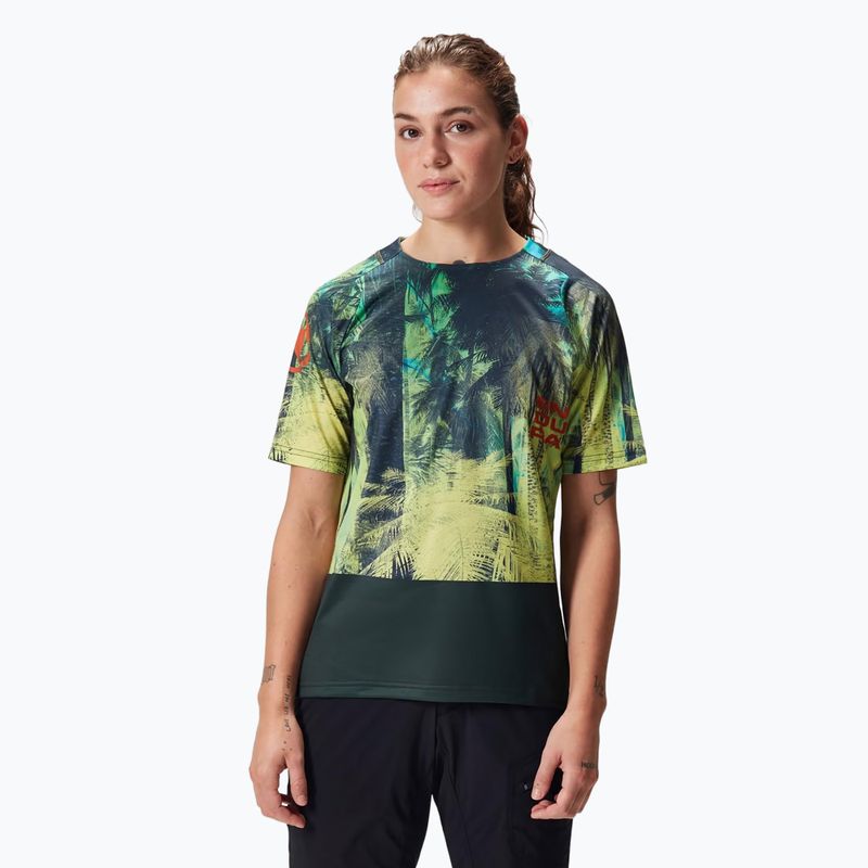 Дамска колоездачна тениска Endura Tropical Print Ltd ghillie green