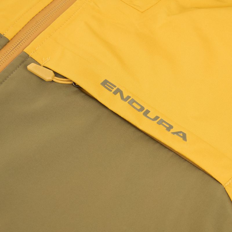 Мъжко яке за колоездене Endura Singletrack II Waterproof mustard 3