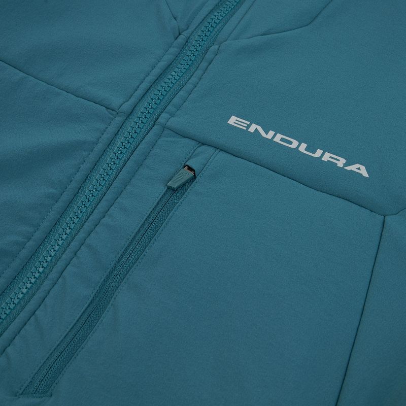 Мъжко яке за колоездене Endura MT500 Polartec barra blue 3