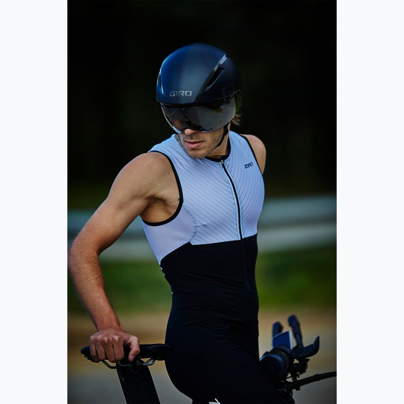 Мъжки костюм за триатлон ZONE3 Lava за дълги разстояния черен/бял/червен 5