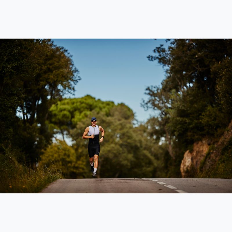 Мъжки костюм за триатлон ZONE3 Lava за дълги разстояния черен/бял/червен 8