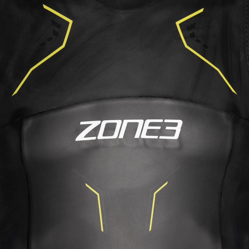 Мъжки неопренов костюм за триатлон ZONE3 Sleeveless Vision black/lime/gun metal 4