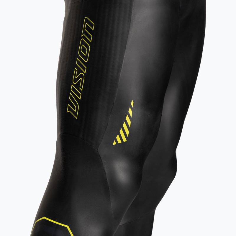 Мъжки неопренов костюм за триатлон ZONE3 Sleeveless Vision black/lime/gun metal 6