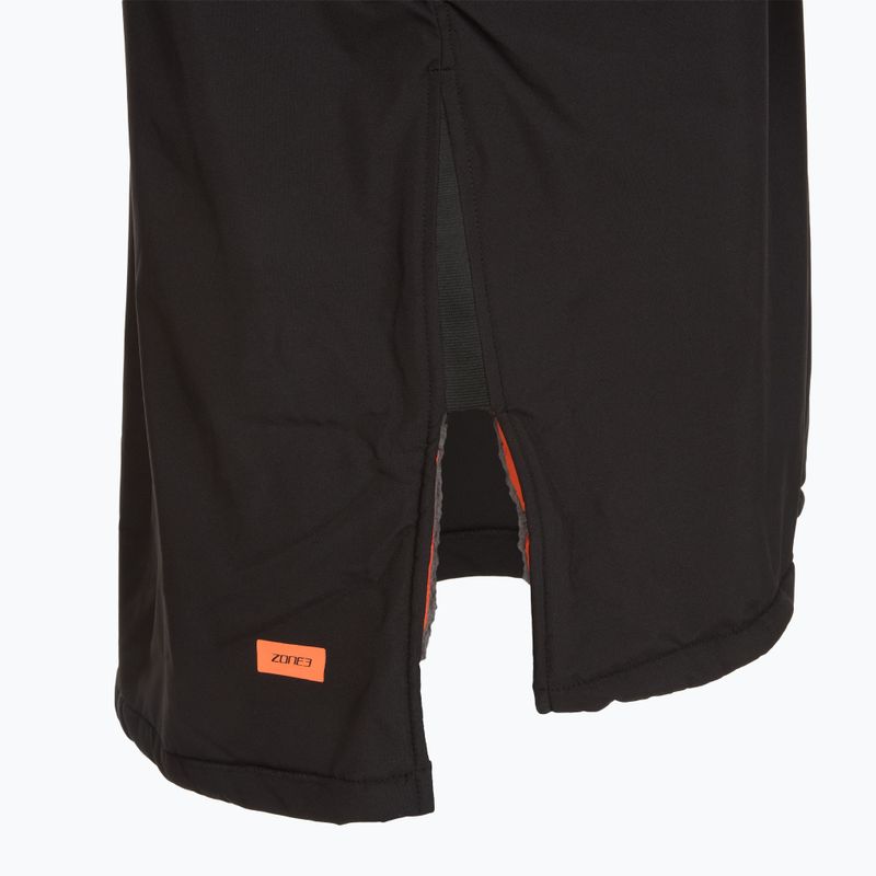 Дълго яке ZONE3 Oversized Polar Fleece Robe Parka black/orange 4