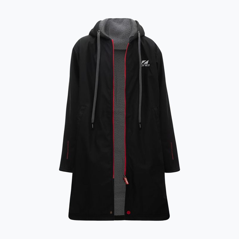 Детски халат за преобличане ZONE3 Polar Fleece Parka Jr black 3