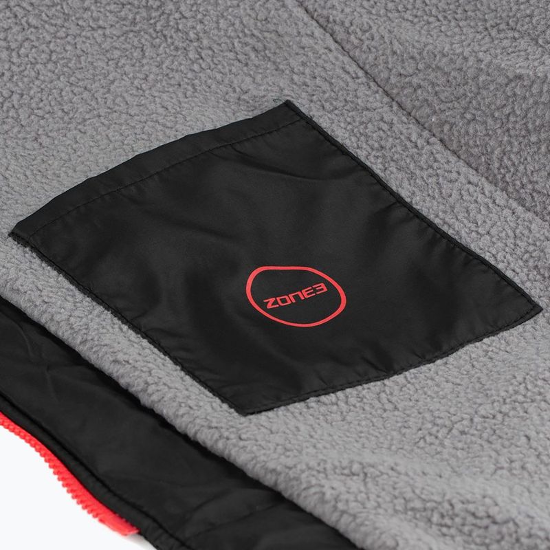 Детски халат за преобличане ZONE3 Polar Fleece Parka Jr black 7