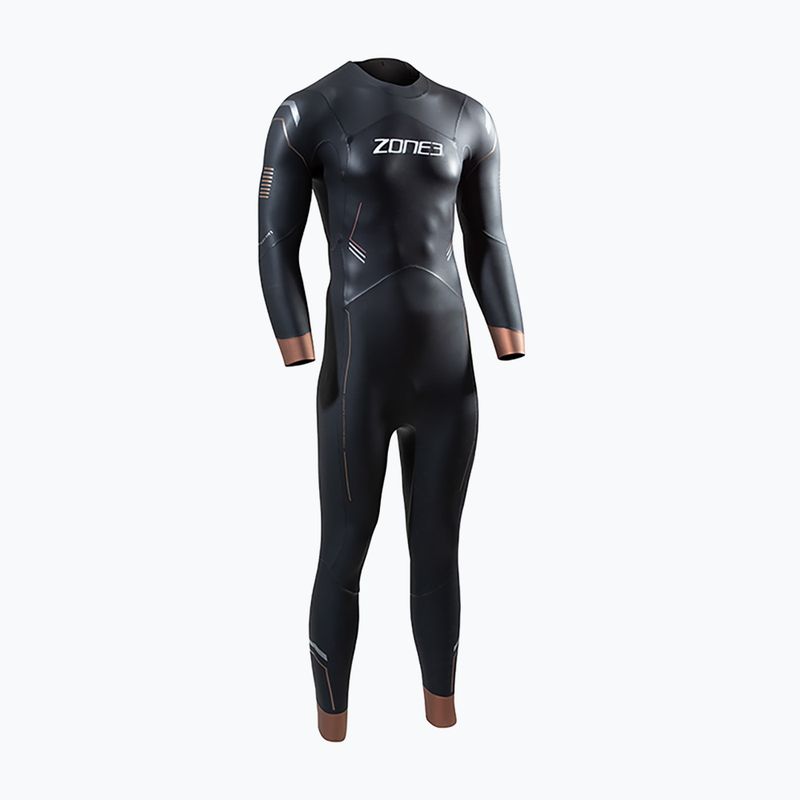 Мъжки скафандър за триатлон ZONE3 Thermal Agile 3 mm black/gold