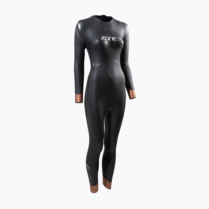 Дамски костюм за триатлон ZONE3 Thermal Agile 3 mm black/gold