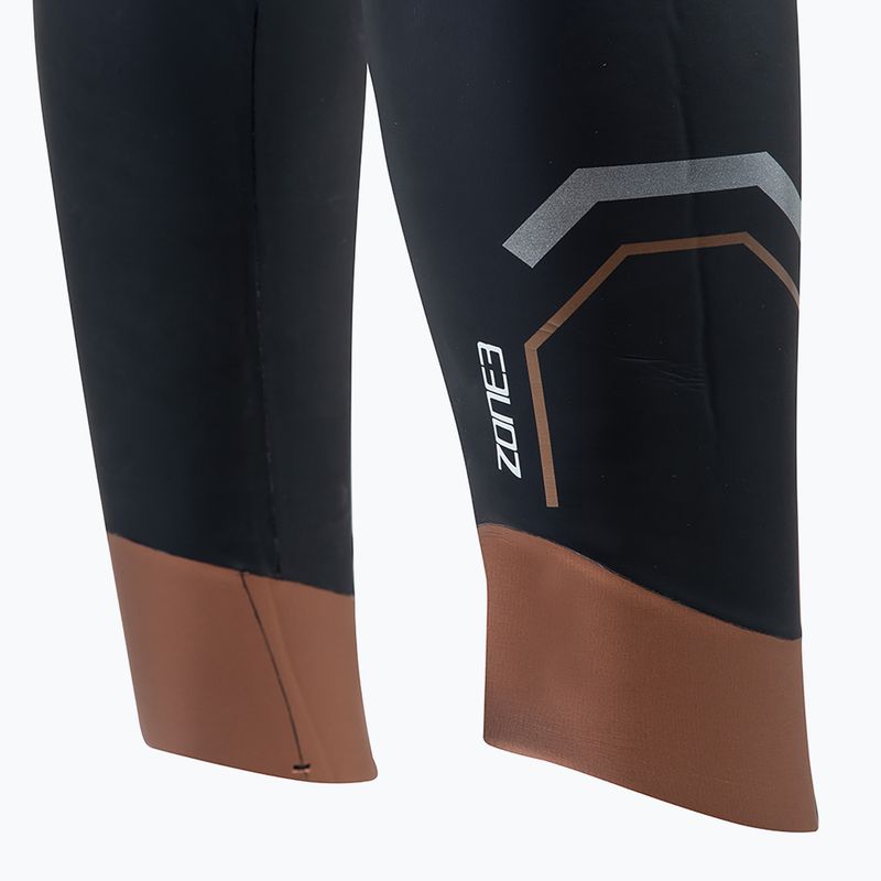Дамски костюм за триатлон ZONE3 Thermal Agile 3 mm black/gold 5
