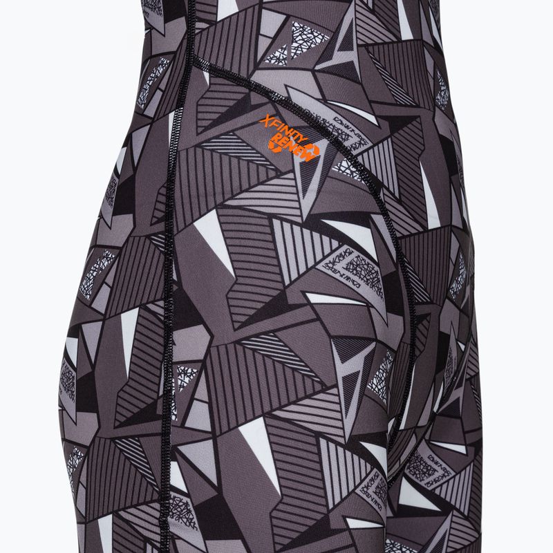 Дамски бански костюм от една част ZONE3 OWS Renew Short Leg Knee Skin black/white  4