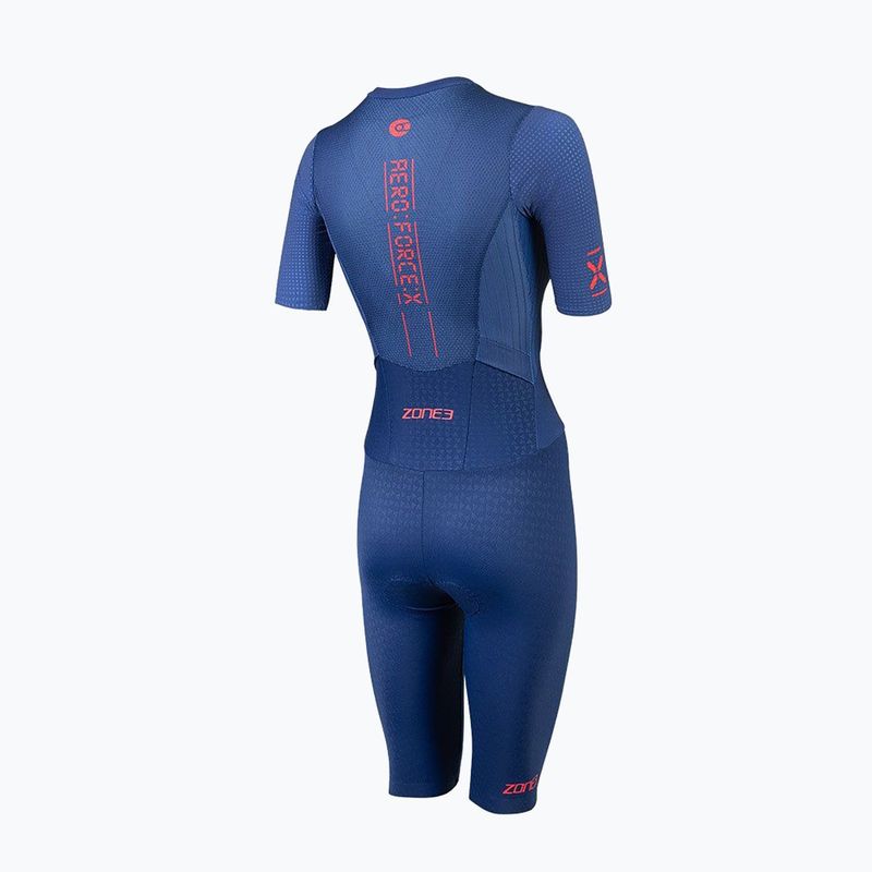 Дамски гащеризон за триатлон ZONE3 Aeroforce X II SS Trisuit navy 2