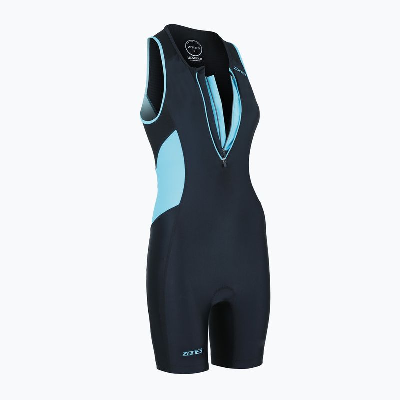 Дамски костюм за триатлон ZONE3 Activate Trisuit black/turquoise 2