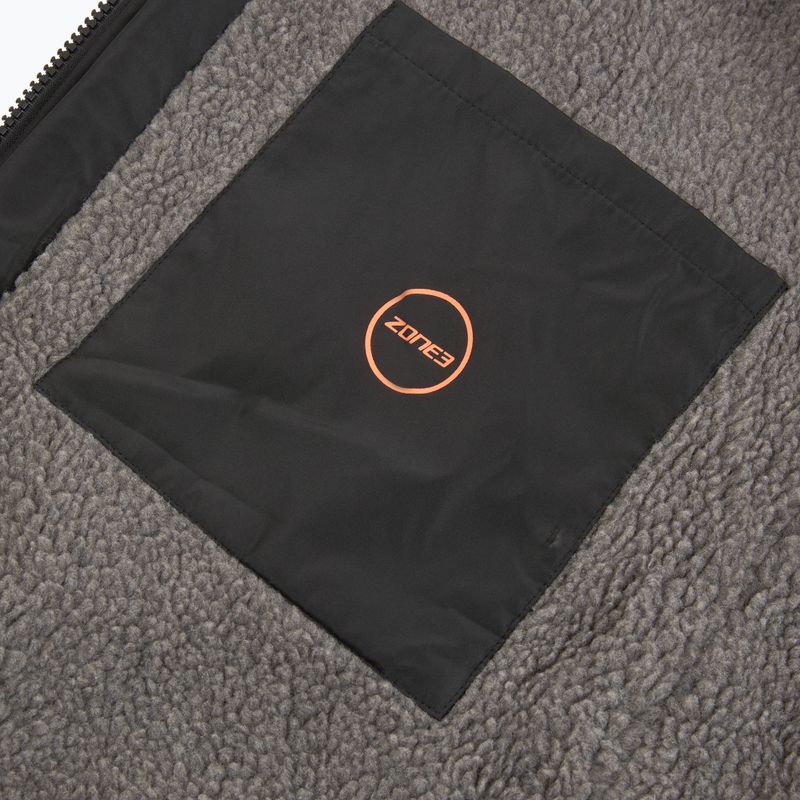 Парка ZONE3 Recycled Robe Parka black/grey/orange 6