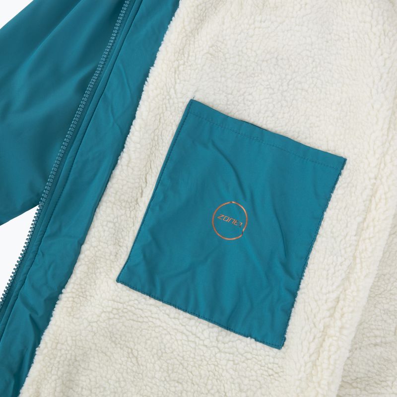 Дълго яке ZONE3 Recycled Thermo-tech Robe Parka teal/copper 5