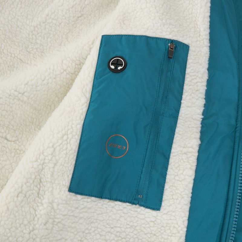 Дълго яке ZONE3 Recycled Thermo-tech Robe Parka teal/copper 6