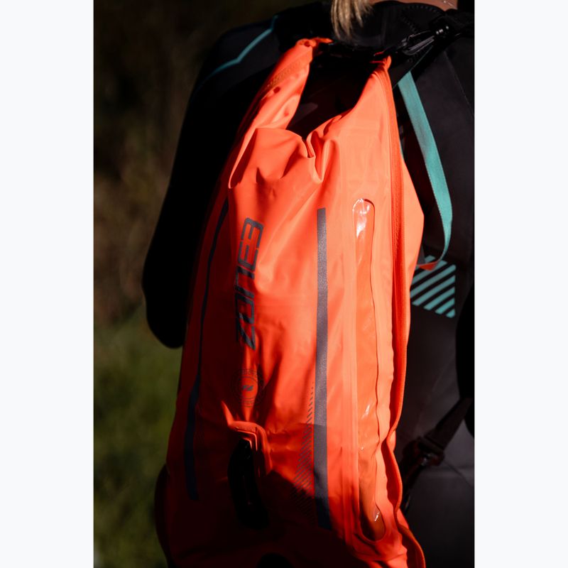 ZONE3 Safety Buoy/Dry Bag Recycled 2 Led Light 28 l Раница hi-vis orange 2