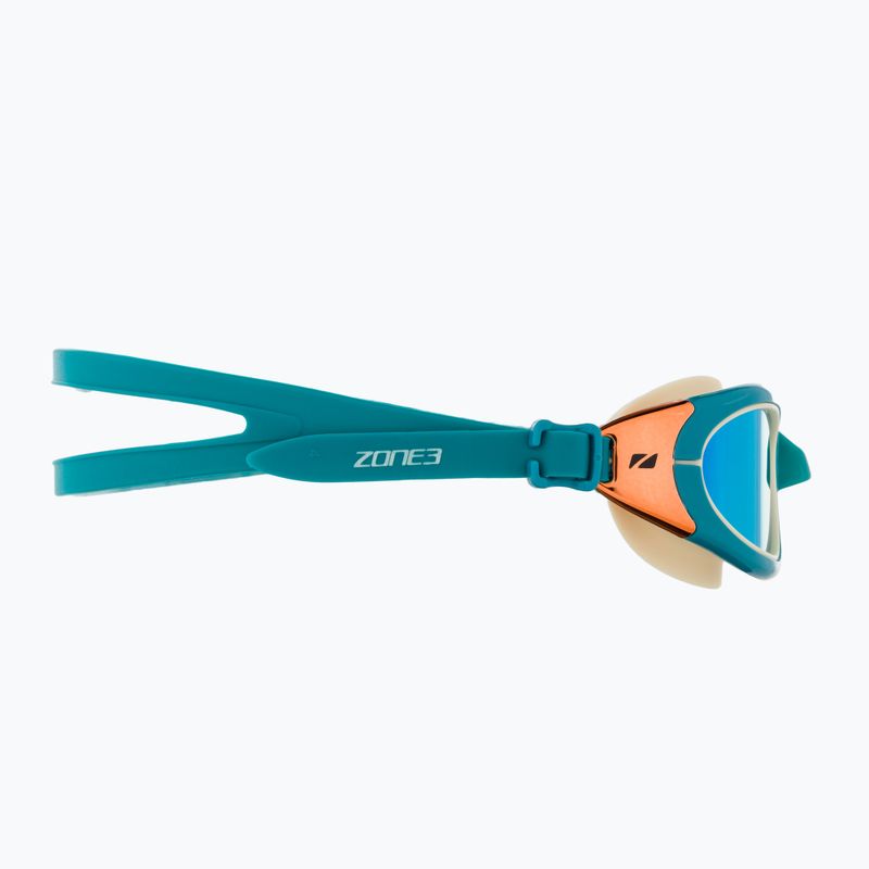 Очила за плуване ZONE3 Attack teal/cream/cooper 3
