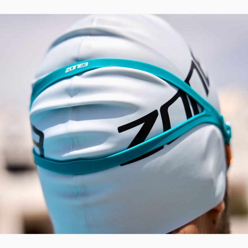 Очила за плуване ZONE3 Attack teal/cream/cooper 9