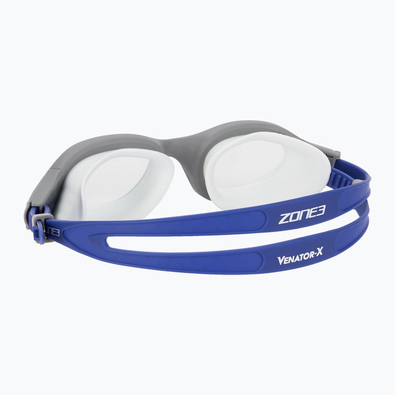 Очила за плуване ZONE3 Venator-X grey/royal blue/clear 4