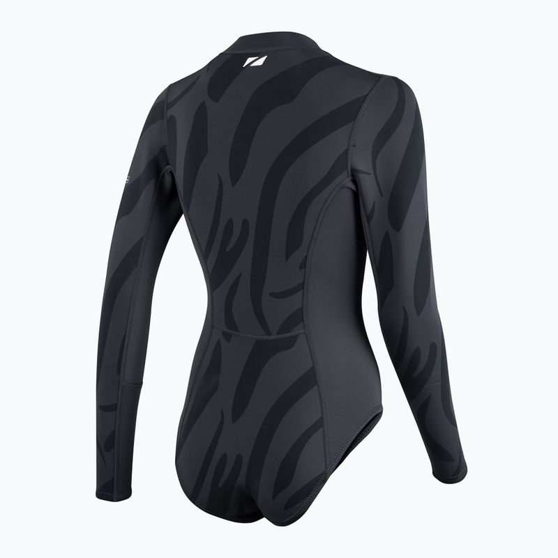 Дамски бански костюм от една част ZONE3 Yulex black/grey 2