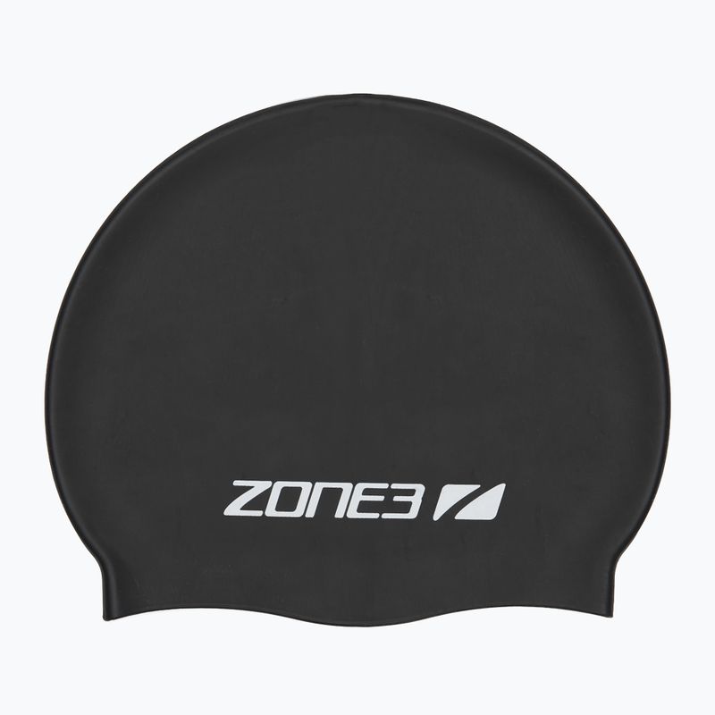 ZONE3 Силиконова шапка за плуване черна