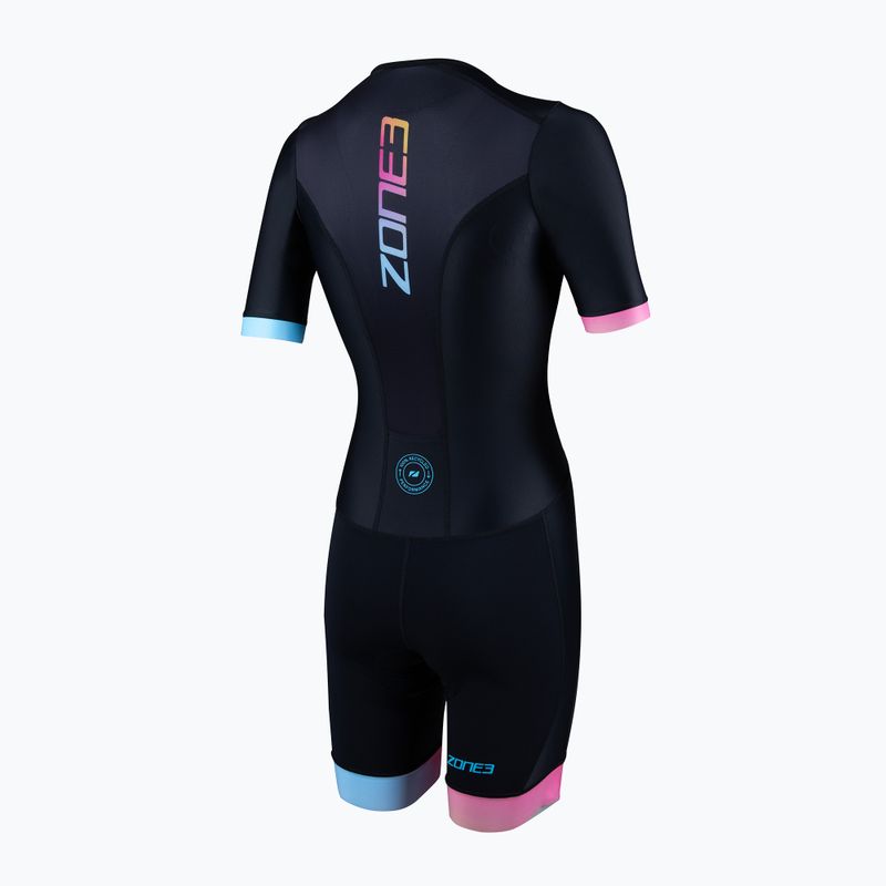 Дамски костюм за триатлон ZONE3 Activate+ Trisuit black/neon 2