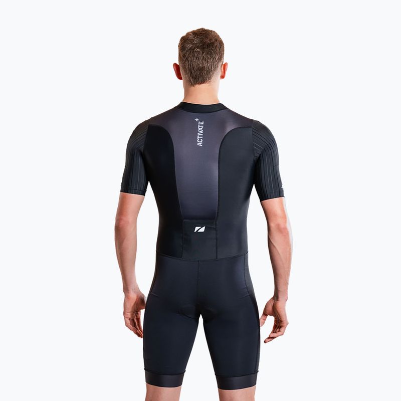Мъжки гащеризон за триатлон ZONE3 Activate+ Trisuit black 5