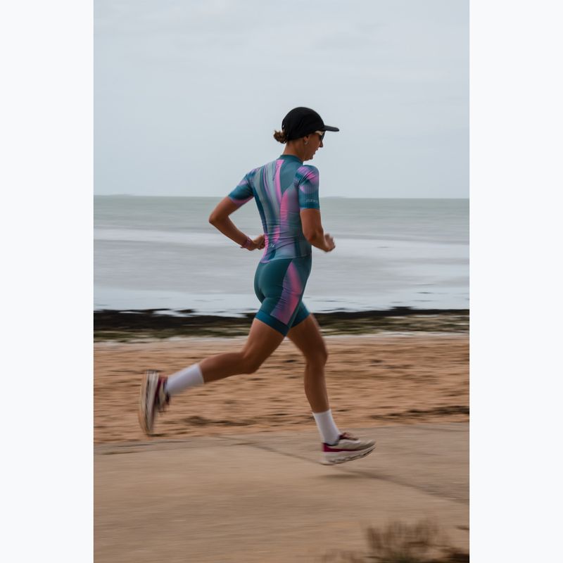 Дамски гащеризон за триатлон ZONE3 Activate+ Trisuit print 10
