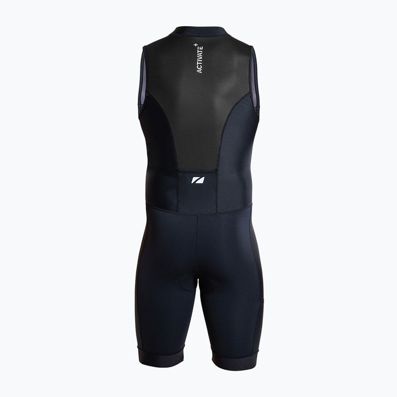 Мъжки гащеризон за триатлон ZONE3 Activate+ Sleeveless Trisuit black 2