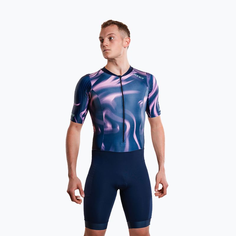 Мъжки гащеризон за триатлон ZONE3 Activate+ Trisuit print 6