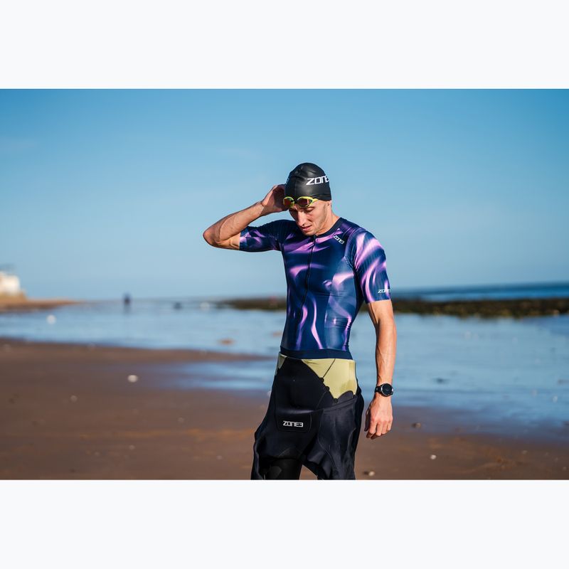 Мъжки гащеризон за триатлон ZONE3 Activate+ Trisuit print 13