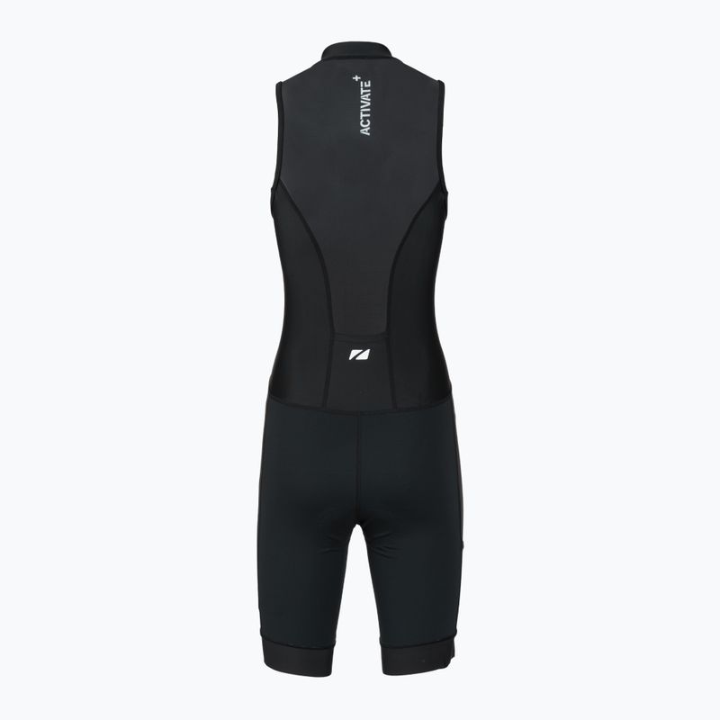 Дамски гащеризон за триатлон ZONE3 Activate+ Sleeveless Trisuit black 2