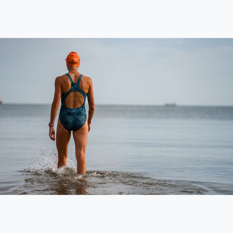 Дамски цял костюм за плуване ZONE3 Classic teal tie-dye 8