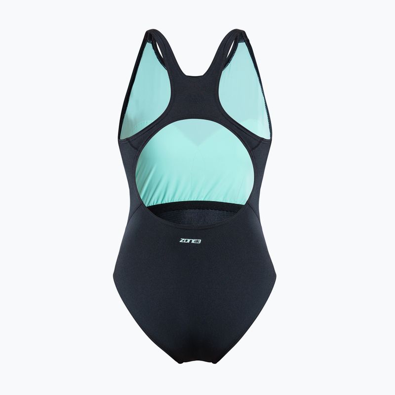 Дамски цял костюм за плуване ZONE3 Classic black 2