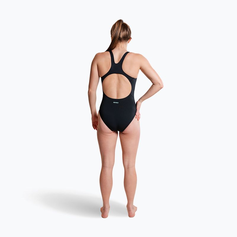 Дамски цял костюм за плуване ZONE3 Classic black 5
