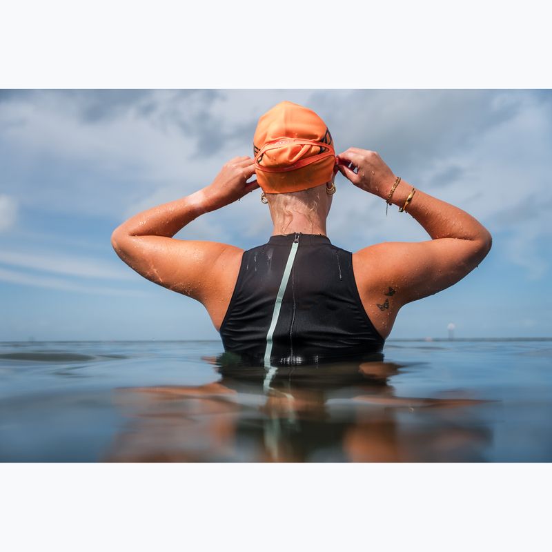 Дамски цял костюм за плуване ZONE3 High Neck Costume black 11