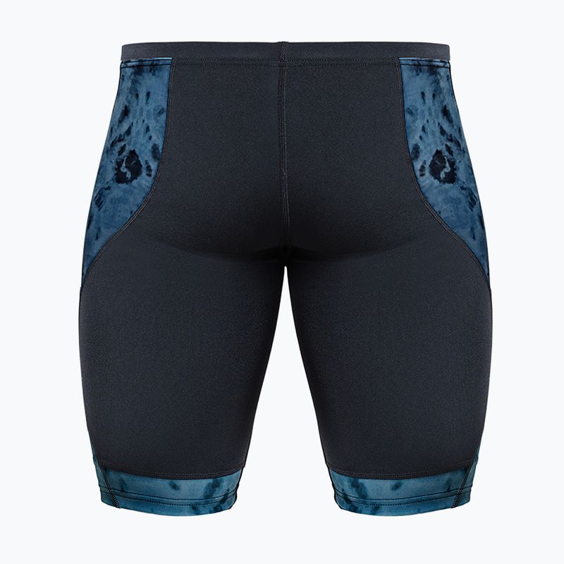Мъжки шорти за плуване тип клин ZONE3 Performance Speed teal tie dye 2