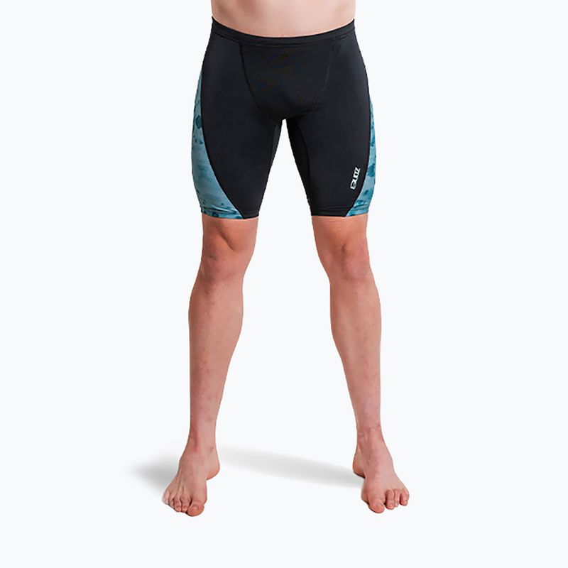 Мъжки шорти за плуване тип клин ZONE3 Performance Speed teal tie dye 3