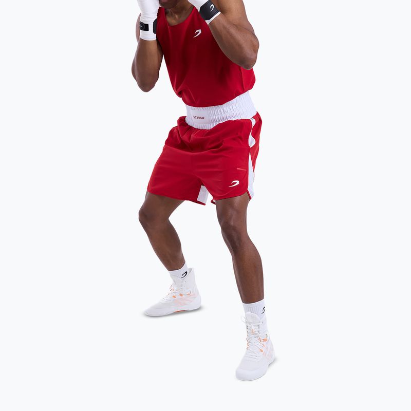 Мъжки тренировъчни шорти Boxraw Stevenson V2 red/white 4