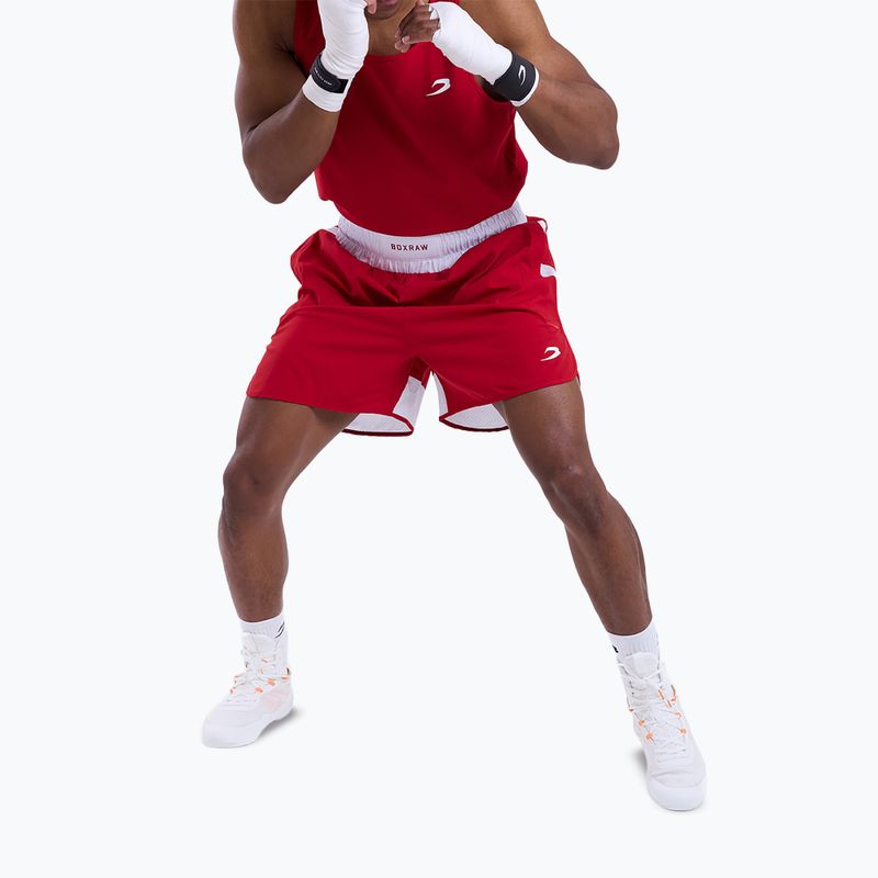 Мъжки тренировъчни шорти Boxraw Stevenson V2 red/white 5