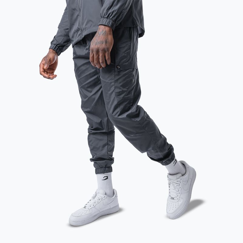Мъжки панталони за бягане Boxraw Dundee Cargo charcoal 4