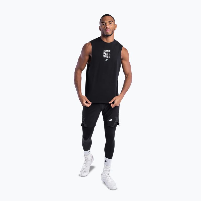 Мъжка тениска Boxraw HRDR FSTR SMTR Muscle Tank Black 2