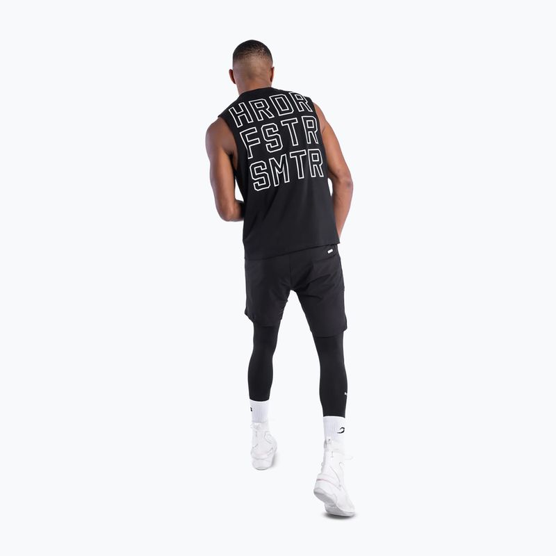 Мъжка тениска Boxraw HRDR FSTR SMTR Muscle Tank Black 4